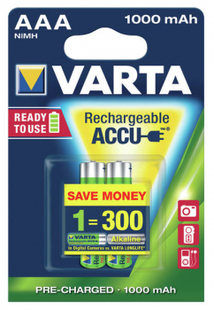 Varta Ready2Use Accu AAA 1000mAh Blister mit 2 Stück