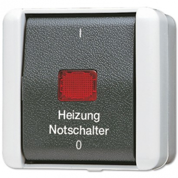 Jung 802HW Heizung-Notschalter Aus 2-pol.