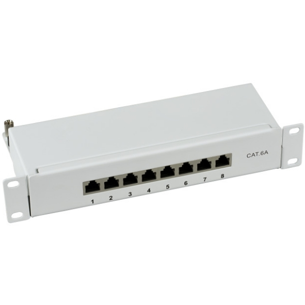 EFB Mini Patchpanel 37737.8 Cat.6A Grau 8-fach