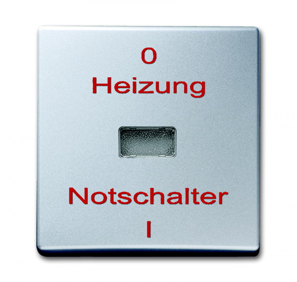 Wippe 2102H-33 Heizung Notschalter alusilber