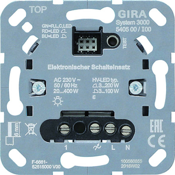 Gira 540500 Elektronischer Schalteinsatz 100W LED